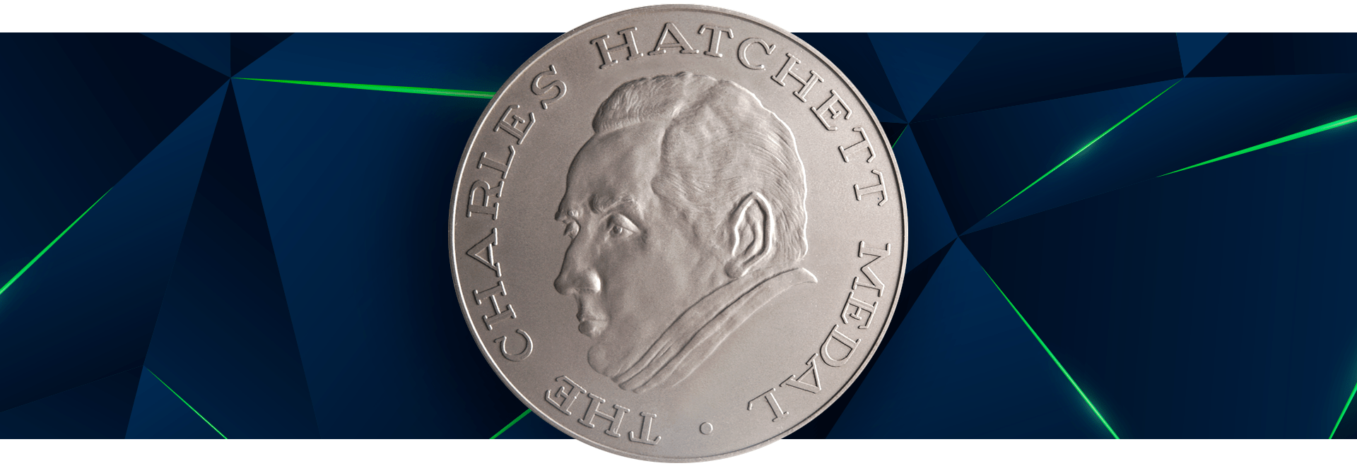 Image of the Charles Hatchett Award medal