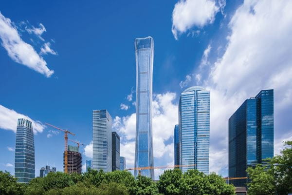 中信大厦，俗称中国尊大厦，是北京最高的建筑高度达528米。本工程采用了高性能混凝土（HPC），28天的抗压强度从C50MPa到C70MPa
